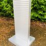 Shop Display Stand - Slat Wall - Brushed Chrome Finish! Image 3
