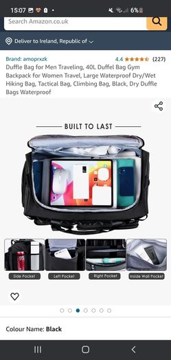 Youmai lack Bag 40L