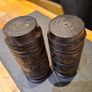 Vintage Hand Carved Hardwood Salt Pepper Shakers Image 6