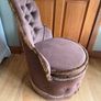 Genuine Vintage Slipper /Tub Brown Bedroom Chair Image 3