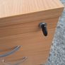 Two drawer mobile filing cabinet with key Image 3