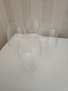 set of 4 brandy glasses ...made by Waterford crystal for Patrick  Guilbaud    all stamped on base