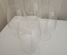 set of 4 brandy glasses ...made by Waterford crystal for Patrick  Guilbaud    all stamped on base