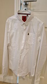 mens white shirt large
