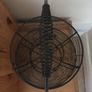 Two-Tiered Wired Basket Brown Metal Image 3