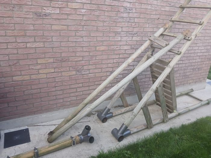Swings and slide