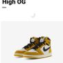 Air Jordan 1 AJ1 Retro High Og " Yellow Ochre" 8.5UK Image 7