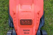 ELECTRIC LAWNMOWER - Black and Decker, 38cm, 1600W Lawnmower with Ergonomic Handles