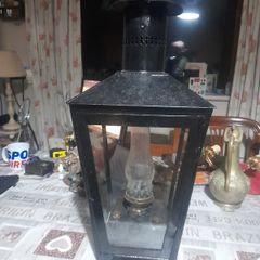 Very Large Antique Kerosene or Paraffin Lantern used on Railways and Large Estate Houses in the early 20th century.