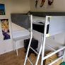 VITVAL Loft bed frame with desk top Image 2