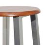 Bar Stools 4 pcs Silver and Brown MDF - Free Delivery Nationwide Image 2