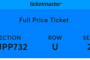 bon Jovi single seated ticket