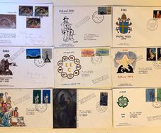 Irish 1970's FDC covers 9pcs envelopes