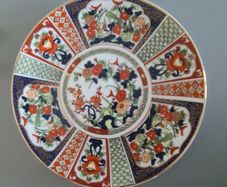 Plate Vintage Imari Japanese Porcelain Wall Plaques Floral