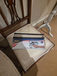 2 x large plastic clear pencil cases bn