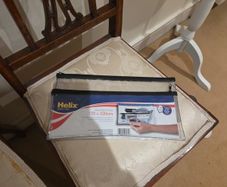 2 x large plastic clear pencil cases bn