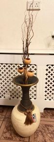 large vase 23 inch high with light up twigs