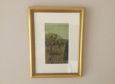 Art - Vintage Coloured Print ( Jack B. Yeats)