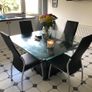 Glass table and 6 chairs Image 2