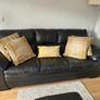 DFS black Leather suite Image 3