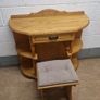 dressing table perfect condition oak wood Image 2