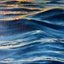 ORIGINAL OIL PAINTING Seascape on canvas, Ocean Sea Sunset Artwork, Seascape Wall Art Image 6