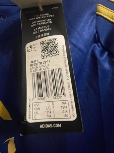 Messi Adidas Jersey 13-14 y 164 cm brand new