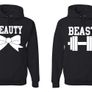 Cute Matching Beauty Beast Couples Hoodies Image 2