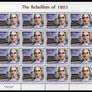 2003 Ireland Centenary of 1803 Rebellion Commemorative Stamp Sheetlet Plate 1A1A1A1A  Mint Never Hinged (MNH) Image 4