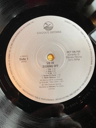 UB40  Signing Off German Press