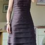 Brown tiered formal dress Image 7