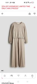 2 piece knit set H&M