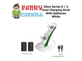 Xbox Series X / S Twin Charging Dock Charge Station Rechargeable Battery Packs White