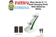 Xbox Series X / S Twin Charging Dock Charge Station Rechargeable Battery Packs White