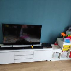 Ikea TV Bench Besta Burs white