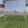 Galvanised steel walk-in chicken cage 2x2x1.92m Image 2