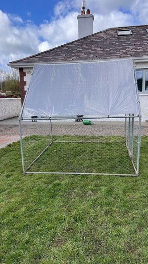 Galvanised steel walk-in chicken cage 2x2x1.92m