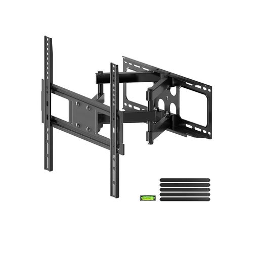 TV Wall Mount Bracket for 26-70 Inch, Swivels Tilts Extends Double Arm, Holds up to 45kg, VESA