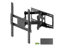 TV Wall Mount Bracket for 26-70 Inch, Swivels Tilts Extends Double Arm, Holds up to 45kg, VESA