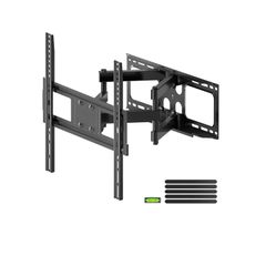 TV Wall Mount Bracket for 26-70 Inch, Swivels Tilts Extends Double Arm, Holds up to 45kg, VESA