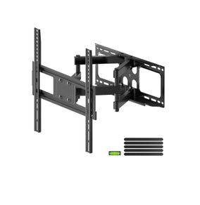TV Wall Mount Bracket for 26-70 Inch, Swivels Tilts Extends Double Arm, Holds up to 45kg, VESA