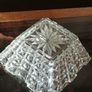 Art Deco Noughts & Crosses Glass Bowl Libochovice 1930s Image 9