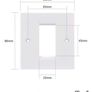 VCELINK 32mm Deep Surface Mount Back Box + Faceplate Keystone Image 3