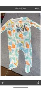 New to the Crew newborn babygro