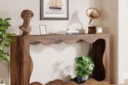 160 cm Console Table in Country House Style with Storage Space, Coffee Table Behind the Sofa