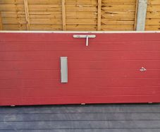 Wooden front door