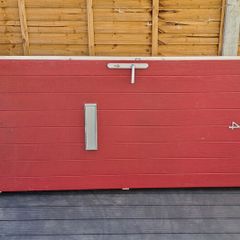 Wooden front door