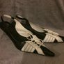 Retro Stylish Sling Back Low 1.5" Heel Shoe by Bata/Size: 4 UK  .  37 EU Image 2