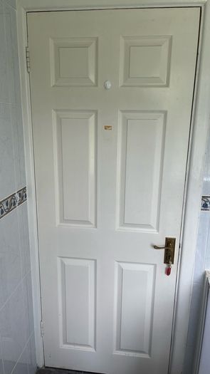 Timber white door