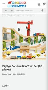 Big Jigs construction train set